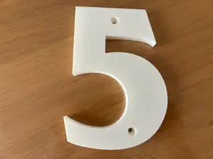 HOUSE NUMBERS 6 INCH GRAGO BOLD SCRIPT