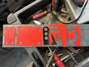 GMT800 stock axle traction bar bracket templates