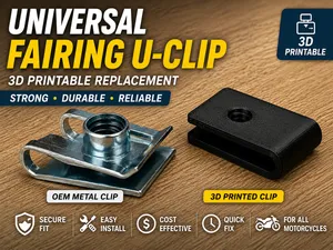 Universal Motorcycle Fairing U-Clip