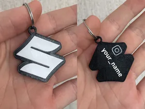 Suzuki logo with instagram name