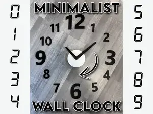 Minimalist 3D-Printed Wall Clock