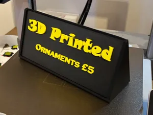 Tri Sign with Custom Insert