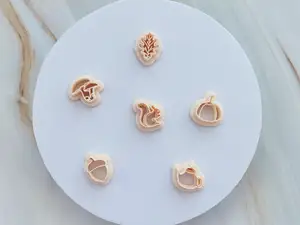 Autumn Set Mini Polymer Clay Cutters (2cm)