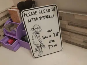 Please clean up after yourself sign