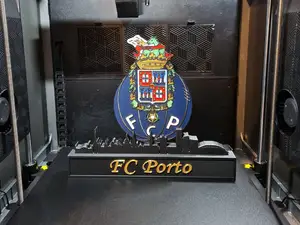 FC Porto with skyline of Porto Portugal