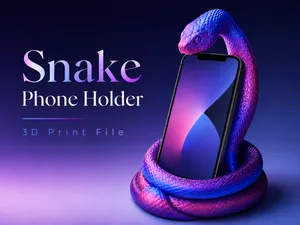 Snake Phone Holder – 3D Printable Phone Stand