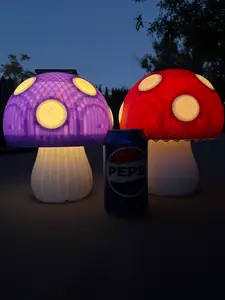 Solar Mushroom Lamp yard ornament