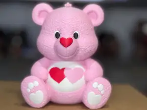 Pinkes Doppelherz Brummbärchen
