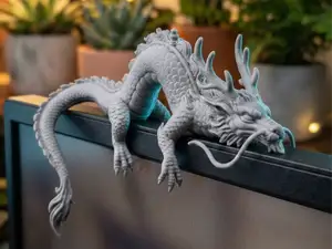 Ancient oriental dragon monitor