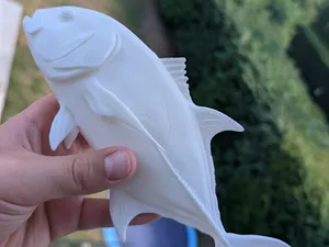 Hyper detailed fish, quick print