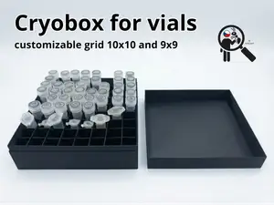 Cryobox for 2 ml, 1.5 ml cryotubes/vials