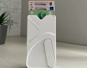 slim cascade card wallet with money clip