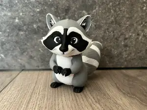 Racoon Happy Cute Figurine Toy AMS Animal