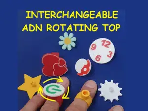 Anello fidget antistress rotante intercambiabile