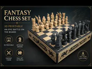 Harry Potter inspired - Fantasy Chess Set