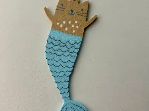 keychain mermaid cat