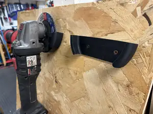 Angle grinder wall mount (no support needed)