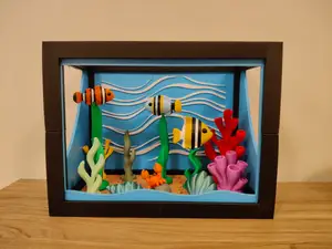 Aquarium Diorama – Customizable 22x18x14 cm