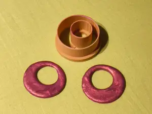 Polymer clay earring mold - Circle