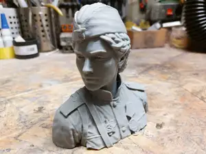 Soviet Fem Soldier Bust