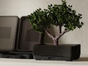Bonsai Training Pot - Japandi Wave Planter & Tray