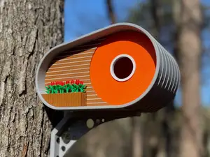 Orange Modern Birdhouse