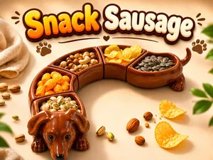 Print-in-Place Dachshund Snack Tray