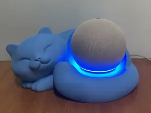 Sleeping Cat Stand for Amazon Alexa Echo Dot