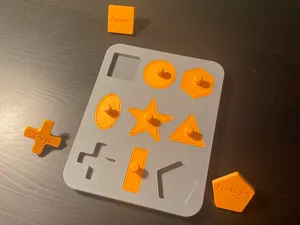 Shapes Puzzle & Alphabet board toy for kids