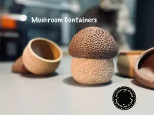 Mushroom Container and Lamp