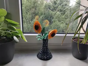 Kolben Vase für Klemmbausteinblumen