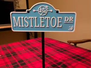 Sign pole for Christmas Street Signs