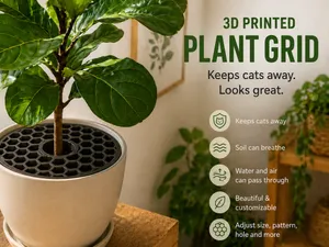 Parametric Plant Grid (OpenSCAD)