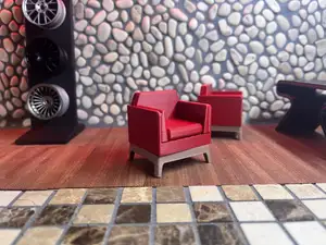 Miniature classic arm chair for dollhouse& diorama