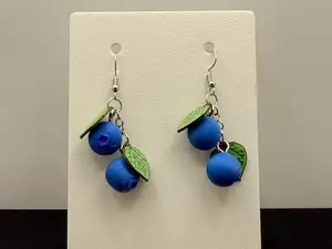 Delightful Blueberry Earrings (0.2mm Optimized)