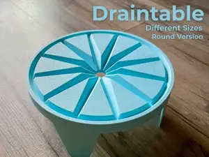 Drainage Tisch Rund - Verschiede Größen (M/L/XL)