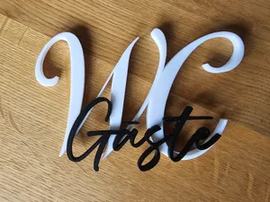 Türschild „WC Gäste“