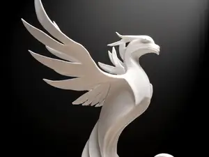 Ascendant Flame – Phoenix Sculpture