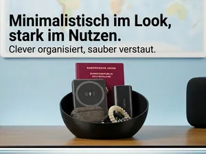 Moderne schlichte Schale/Ablage mit Wabenstruktur