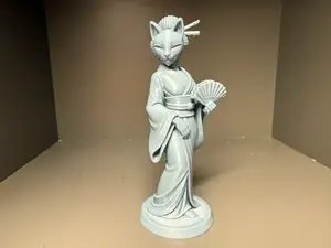 Figura Geisha gato
