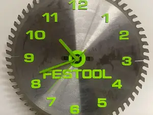 Festool DIY saw blade clock