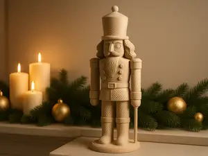 Minimalist Nutcracker Figurine