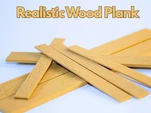 Realistic Wood Plank - with Realistic Texture