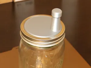 Mason Jar Lid With Pour Spout and Cap
