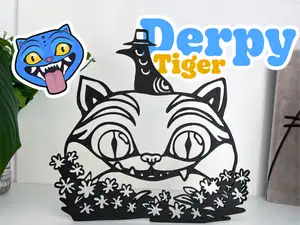 Derpy Tiger KPop Demon Hunters Wall Decor