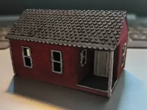 N Scale Layout Model | Small Wooden Shack
