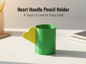 Heart Handle Pencil Holder|Desk Gift for Teachers