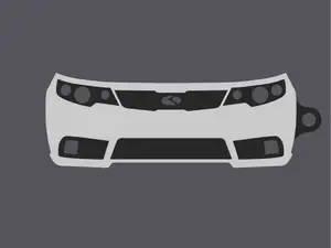 Kia Forte Front Bumper Keychain (1st Gen)