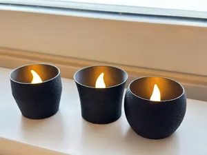 LED Tealight Candle Holder (Fuzzy)