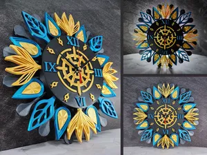 Twilight Bloom Clock